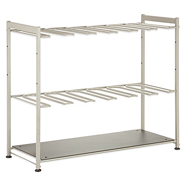 Honey-Can-Do&reg; 6-Pair Boot Rack in Silver/Black. View a larger version of this product image.