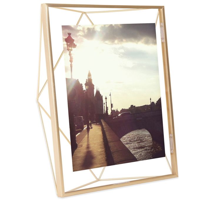 Umbra® Prisma Photo Frame in Matte Brass Bed Bath & Beyond