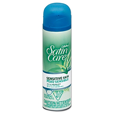 Gillette&reg; Satin Care&reg; 7 oz. Sensitive Skin Shave Gel with Aloe Vera. View a larger version of this product image.