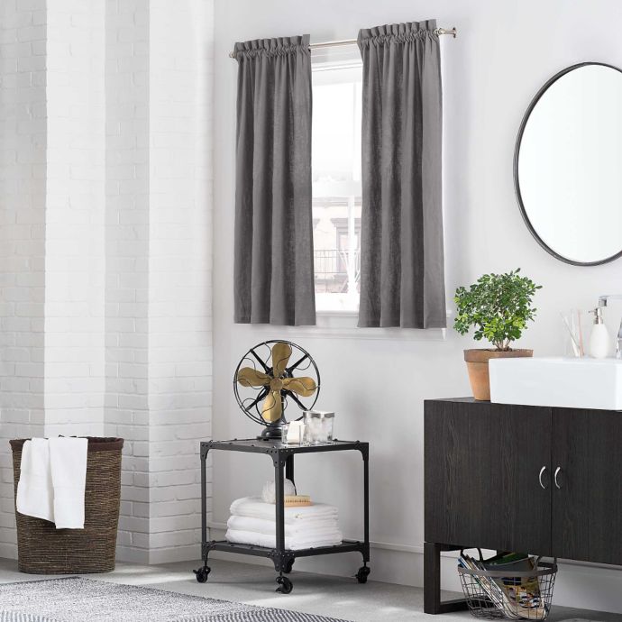 Kenneth Cole Reaction Home Mineral Bath Window Curtain Tier Pair