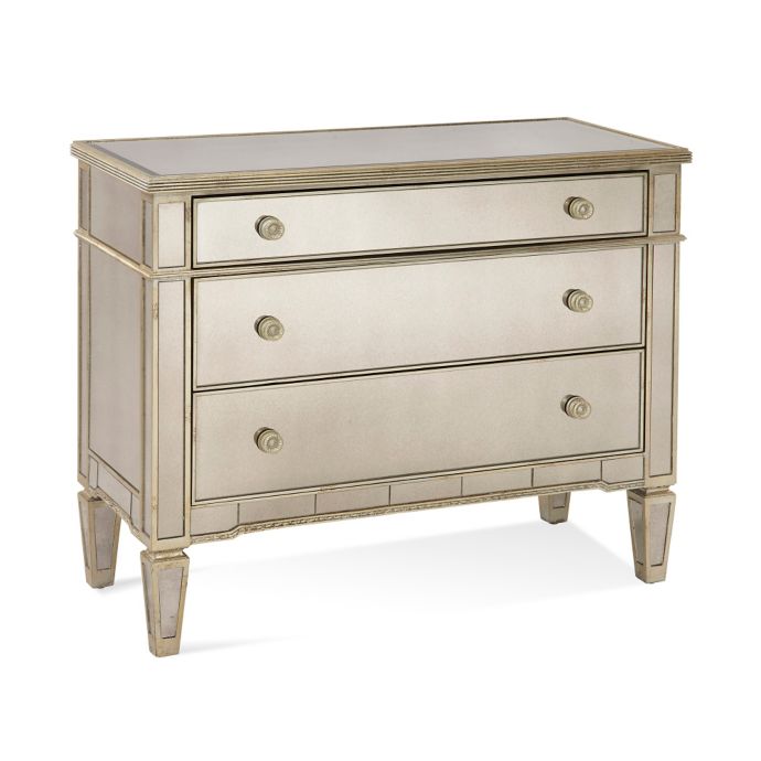 Bassett Mirror Company Borghese Mirrored Hall Chest | Bed Bath & Beyond