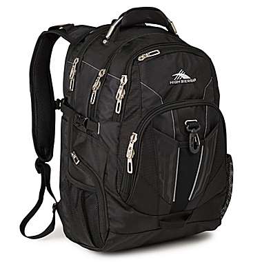 High Sierra&reg; Business Laptop Backpack in Black. View a larger version of this product image.