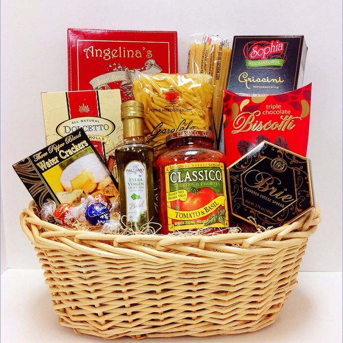 Fifth Avenue Gourmet Grand Italian Feast Gift Basket | Bed ...