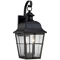 Quoizel® Millhouse Medium Wall-Mount Outdoor Lantern in Mystic Black