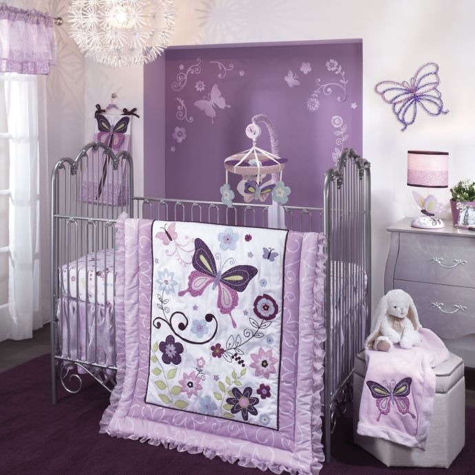 Lambs & Ivy® Butterfly Lane Crib Bedding Collection | Bed ...