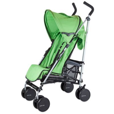 green umbrella stroller