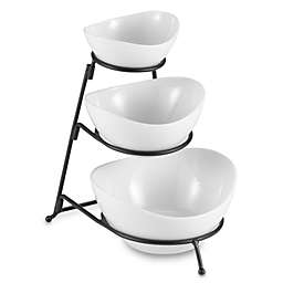 B. Smith® 3-Tier Serving Bowl Set in White