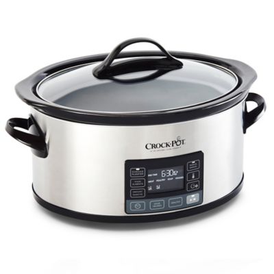 Crockpot&trade; &quot;My Time&quot; 6 qt.Digital Slow Cooker in Stainless Steel