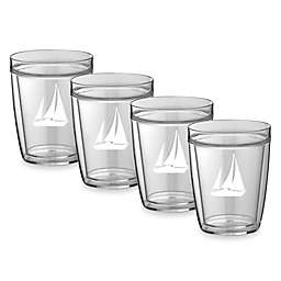 Kraftware™ Double Wall 14 oz. Short Sail Boat Glasses (Set of 4)