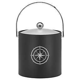 Kraftware™ 3 qt. Compass Point Ice Bucket in Black