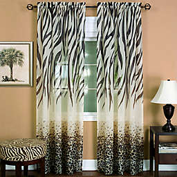 Achim Kenya Rod Pocket Window Curtain Panel (Single)