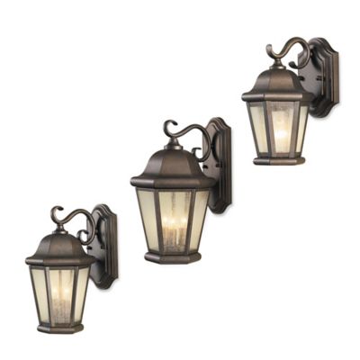 Sea Gull Collection by Generation Lighting Martinsville Outdoor Wall Lantern in Bronze