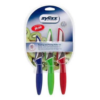 Zyliss&reg; 3-Piece Bird&#39;s Beak Paring Knife Set. View a larger version of this product image.
