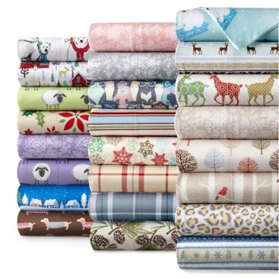 kids christmas flannel sheets