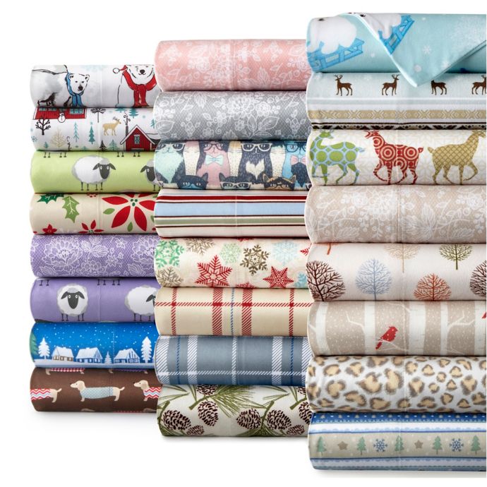 Micro Flannel® Printed Sheet Set | Bed Bath and Beyond Canada