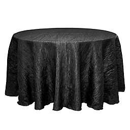 Ultimate Textile Delano 120-Inch Round Tablecloth in Black