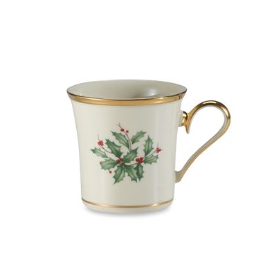 Lenox&reg; Holiday&trade; 12 oz. Mug in White/Gold. View a larger version of this product image.