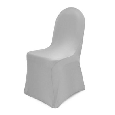 white fitted chair covers