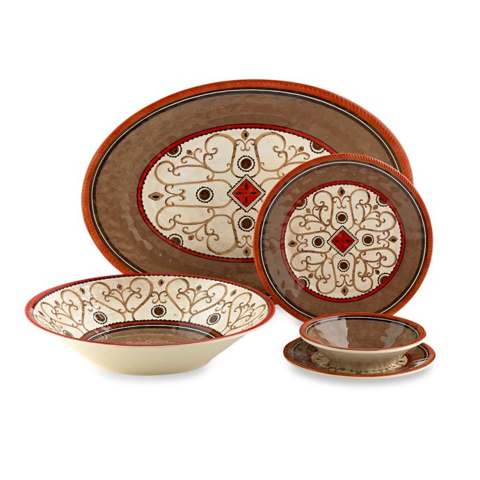 Patio Bronze Melamine Dinnerware Bed Bath & Beyond