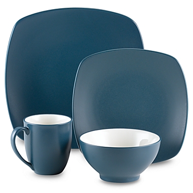 Noritake&reg; Colorwave Quad Dinnerware Collection in Blue. View a larger version of this product image.