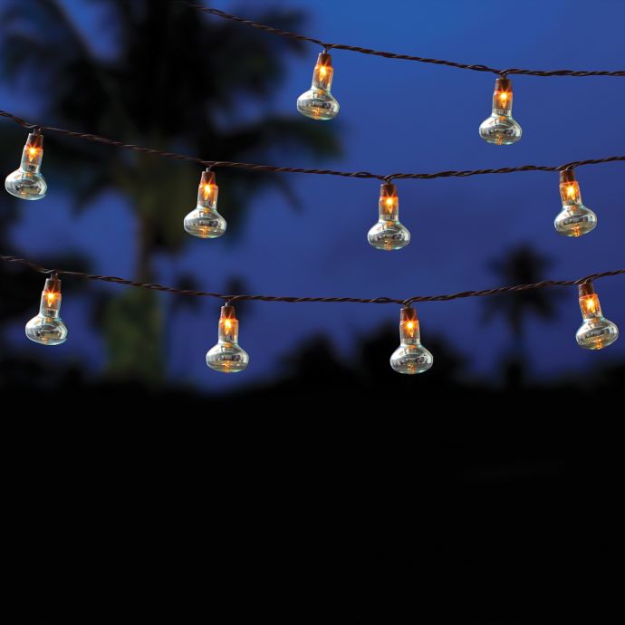 Outdoor 10 Bulb String Lights In Clear Bed Bath Beyond