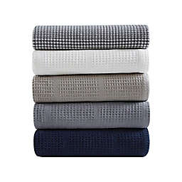 Kenneth Cole New York® Essentials Waffle Grid Blanket Collection