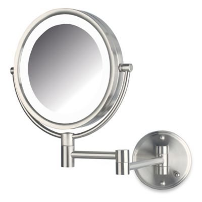 bathroom magnifying mirror with light