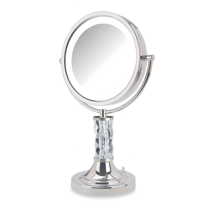 Jerdon 8X/1X Steuben Prism LED Lighted Vanity Mirror Bed Bath and