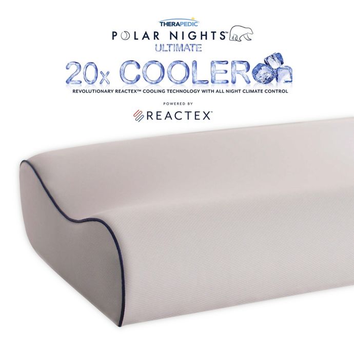 Therapedic Polar Nights 20x Cooling Contour Memory Foam Bed Pillow Bed Bath Beyond