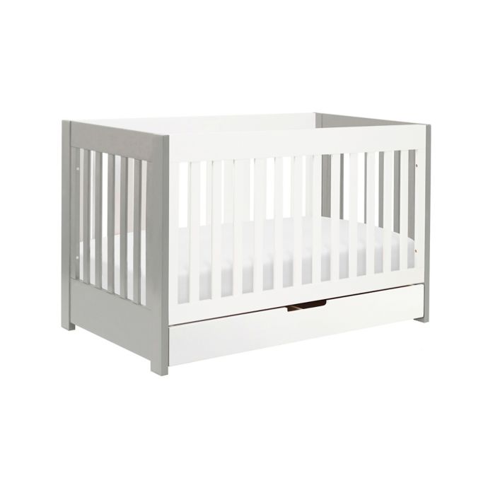 Babyletto Mercer 3 In 1 Convertible Crib In Grey White Bed Bath