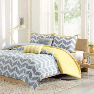 yellow and grey bedding walmart