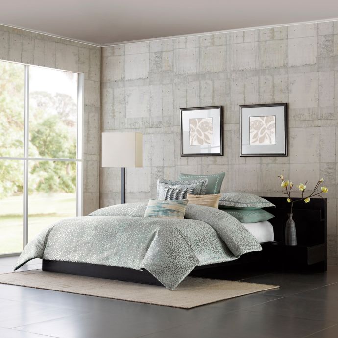 Metropolitan Home Elements Duvet Cover Set in Blue Bed Bath & Beyond