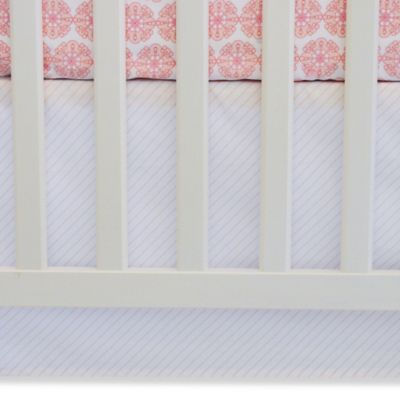 striped crib skirt