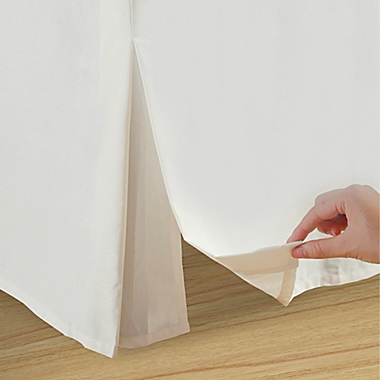 Wrap-Around Wonderskirt Full Bed Skirt in Ivory. View a larger version of this product image.
