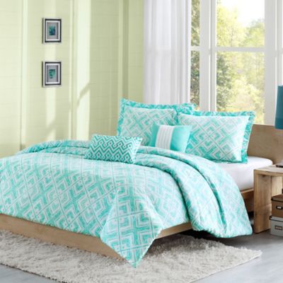 teal satin bed throws