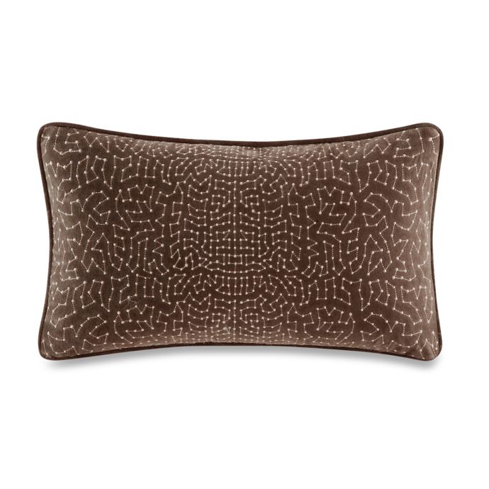 Metropolitan Home Eclipse Oblong Throw Pillow in Brown