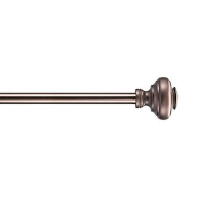Cambria&reg; Classic Doorknob Single Curtain Rod Set