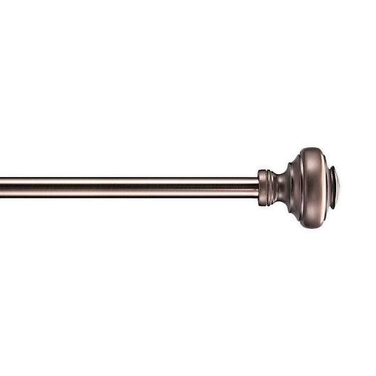 Alternate image 1 for Cambria® Classic Doorknob Single Curtain Rod Set