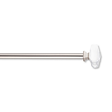 Cambria&reg; Classic Cubic Clear Adjustable Curtain Rod Set. View a larger version of this product image.