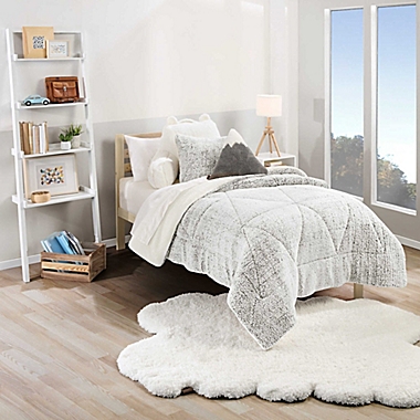 UGG&reg; Casey 3-Piece King Comforter Set in Glacier Grey. View a larger version of this product image.