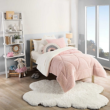UGG&reg; Casey 2-Piece Twin Comforter Set in Pink. View a larger version of this product image.