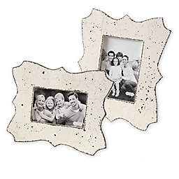 Mud Pie® Scalloped Picture Frame in Distressed White