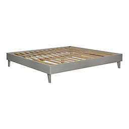 Forest Gate™ Diana Mid-Century King Solid Wood Platform Bed in Walnut