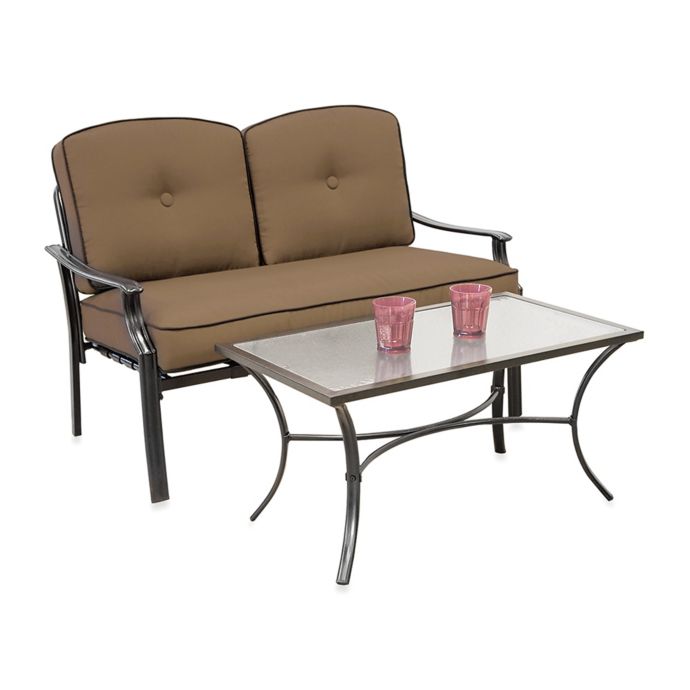 Hawthorne 2Piece Deep Seating Loveseat Set Bed Bath and Beyond Canada