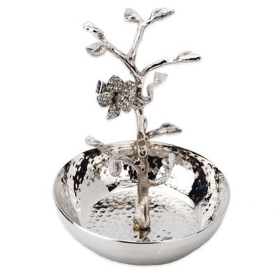 Classic Touch Jeweled Flower Ring Holder