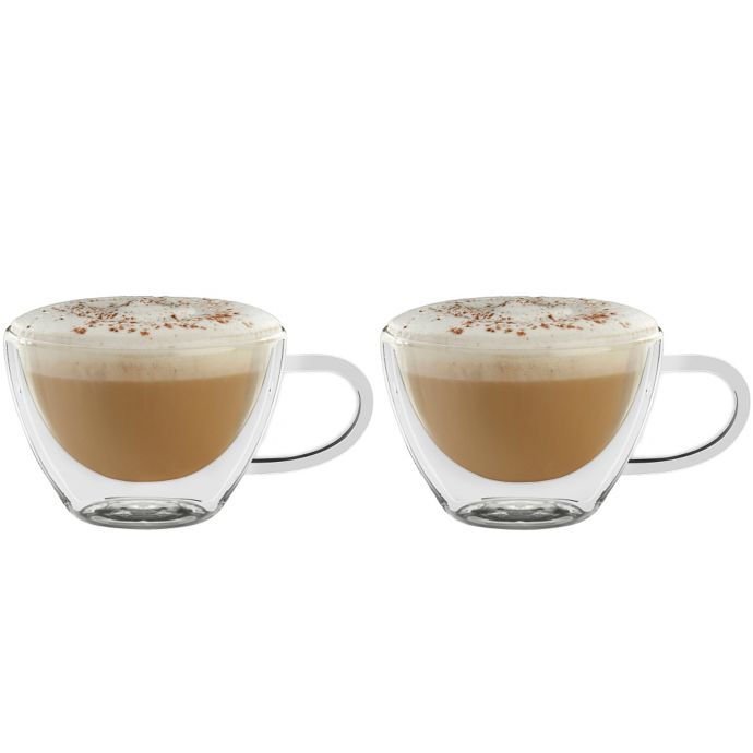 glass cappuccino cups asda