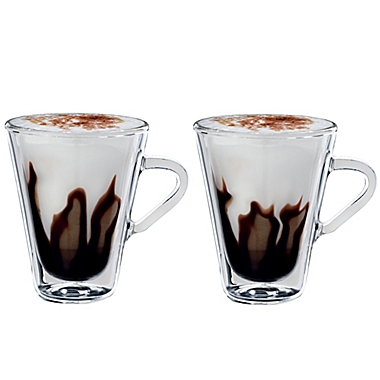 Luigi Bormioli Thermic Borosilicate Double-Wall Espresso Mugs (Set of 2). View a larger version of this product image.