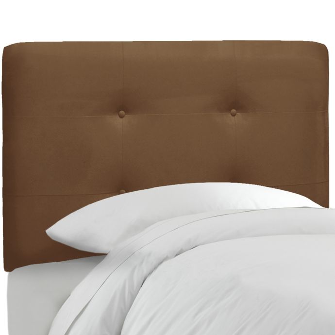 Skyline furniture belden tufted headboard upholstered in velvet. buy buy baby
