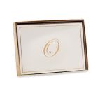 Alternate image 0 for Caspari Gold-Embossed Letter "O" Note Cards (Set of 8)