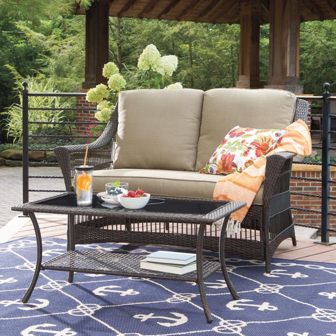 Savannah Wicker Patio Furniture Collection Bed Bath and Beyond Canada